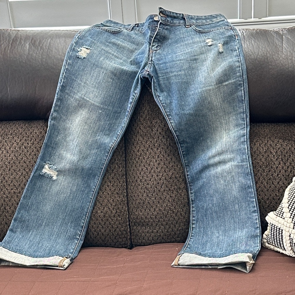 Just Cavalli Men's Faded Blue Straight Jeans